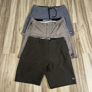 Lot 3 Pelagic Shorts Men 36  Hybrid  Performance Stretch Fishing 10in inseam